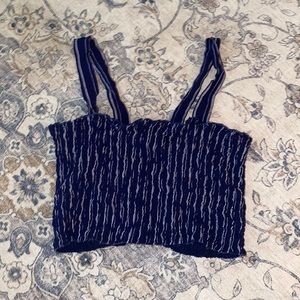 Blue and White stripped tank top